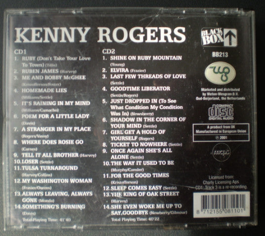 Kenny Rogers : Me And Bobby McGhee (2xCD, Comp, Fat)
