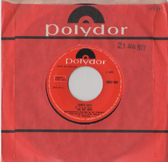 Bee Gees : Lonely Days  (7", Single)