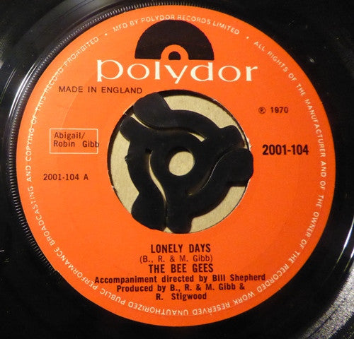 Bee Gees : Lonely Days  (7", Single)