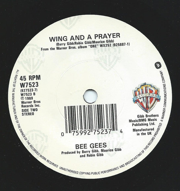 Bee Gees : Ordinary Lives (7", Single)
