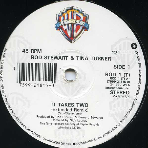 Rod Stewart & Tina Turner : It Takes Two (12", Single)