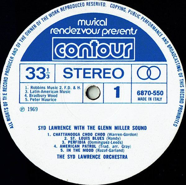 Syd Lawrence And His Orchestra : Syd Lawrence With The Glenn Miller Sound (LP, Album, RE)