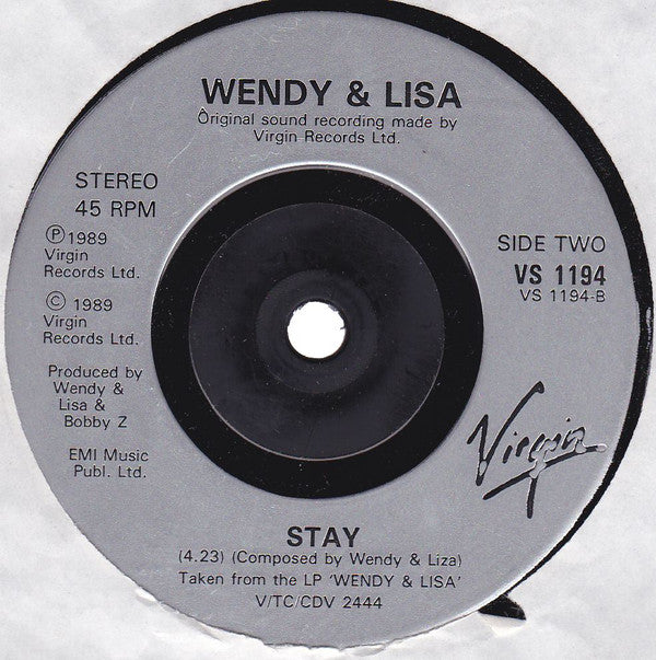 Wendy & Lisa : Satisfaction (7", Single, Sil)