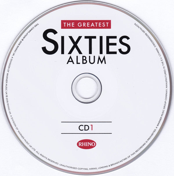 Various : The Greatest Sixties Album (4xCD, Comp)