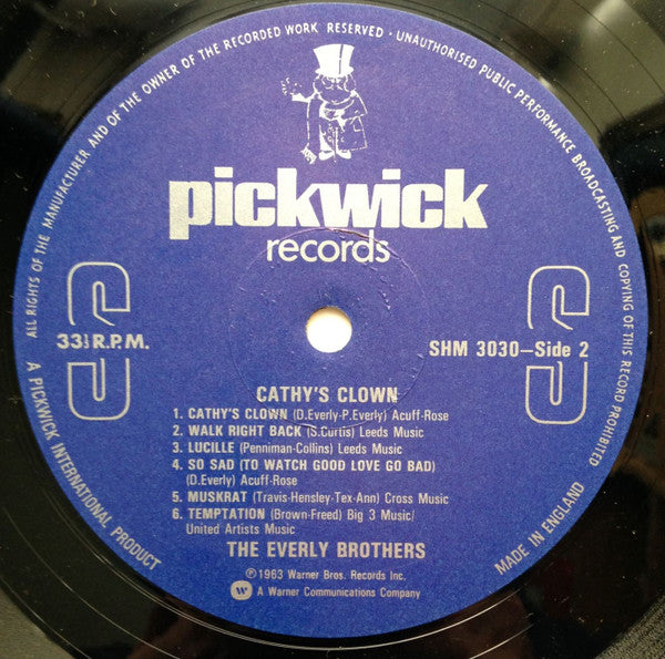 The Everly Brothers* : Cathy's Clown (LP, Comp, RP)
