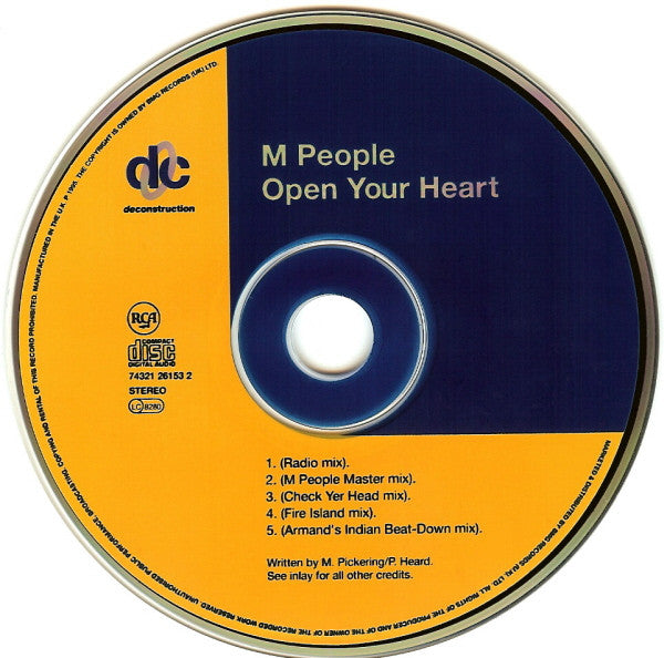 M People : Open Your Heart (CD, Single, CD1)