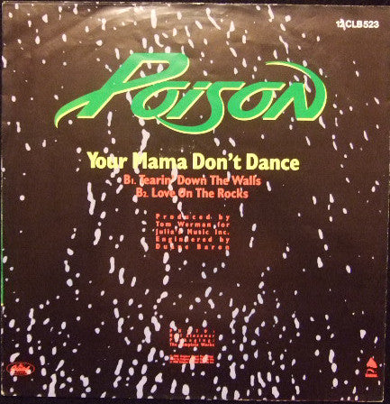 Poison (3) : Your Mama Don't Dance (12", Ltd, Gre)