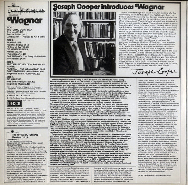 Richard Wagner : Favourite Composers: Wagner (2xLP, Comp)