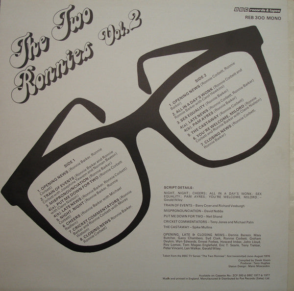The Two Ronnies : Vol. 2 ..... "Me And Him" (LP, Mono)