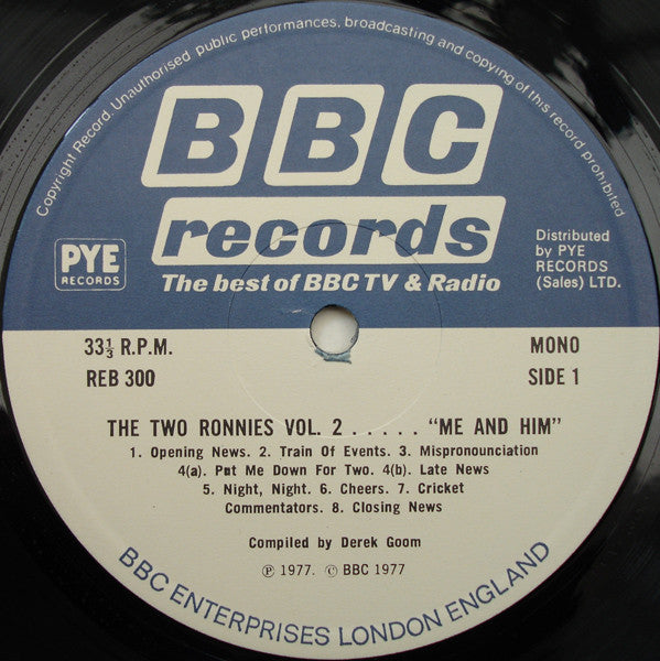 The Two Ronnies : Vol. 2 ..... "Me And Him" (LP, Mono)