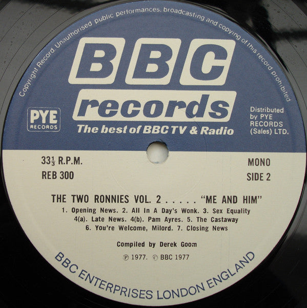 The Two Ronnies : Vol. 2 ..... "Me And Him" (LP, Mono)
