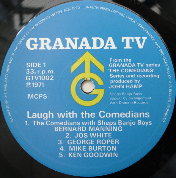 Various : Laugh With The Comedians (LP, Mono)