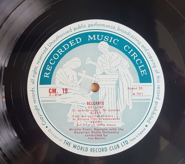 Mirella Freni : Bel Canto Recital (LP, Mono)