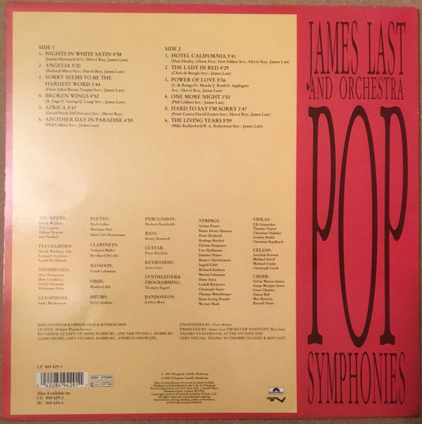 Orchester James Last : Pop Symphonies (LP)