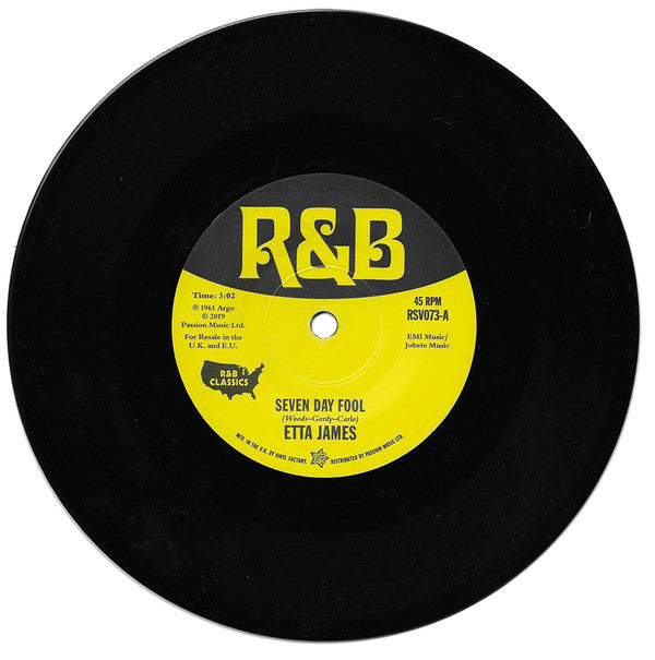 Etta James / Mary Ann Fisher : Seven Day Fool / Put On My Shoes (7", Single)