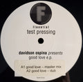 Davidson Ospina : Good Love E.P. (12", EP, TP)