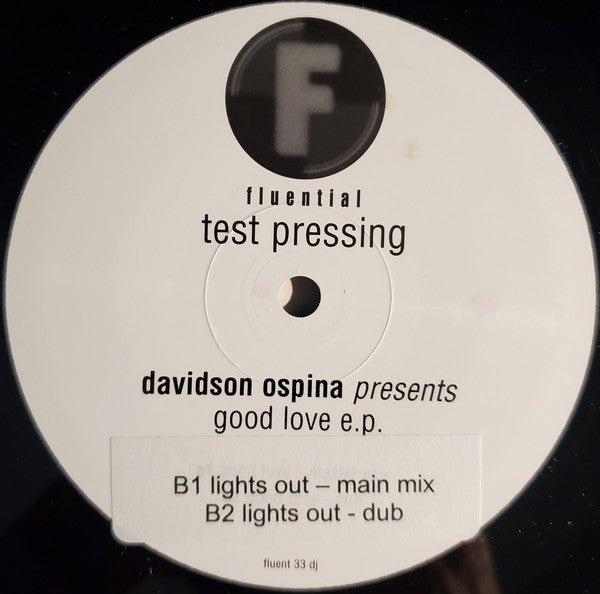 Davidson Ospina : Good Love E.P. (12", EP, TP)