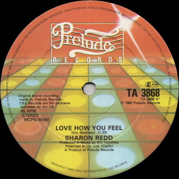 Sharon Redd : Love How You Feel (12")