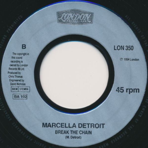 Marcella Detroit & Elton John : Ain't Nothing Like The Real Thing (7", Single, Jukebox)