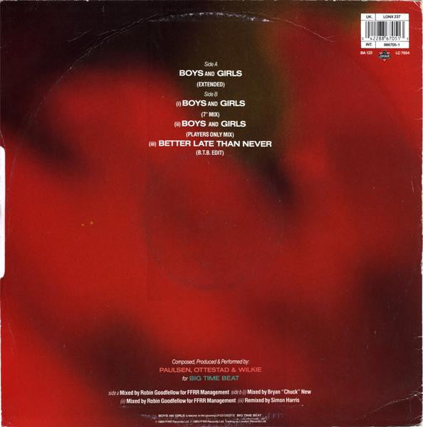 2 Brave : Boys And Girls (12", Single)