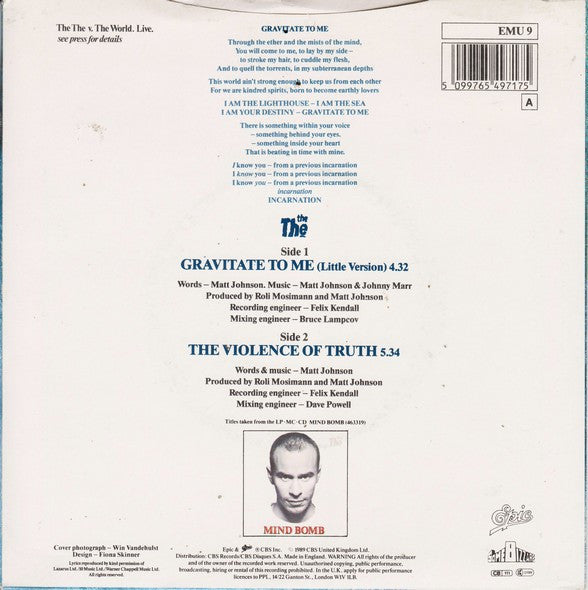 The The : Gravitate To Me (7", Single)