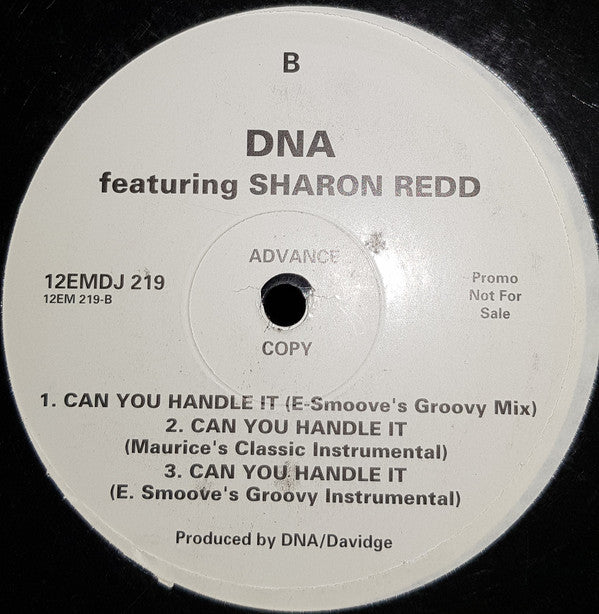 DNA Featuring Sharon Redd : Can You Handle It (12", Promo)