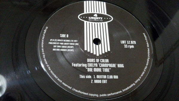 Divas Of Color Featuring Evelyn King : One More Time (12")