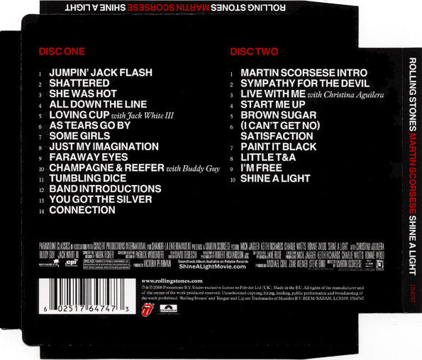 The Rolling Stones, Martin Scorsese : Shine A Light (2xCD, Album, Sup)