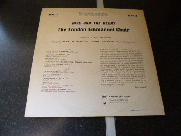 London Emmanuel Choir : Give God The Glory (LP, Album)