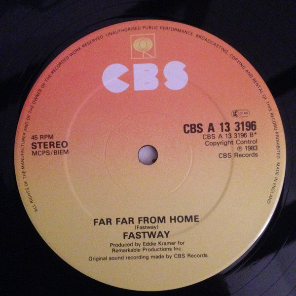 Fastway (2) : Easy Livin' (12", Pic)