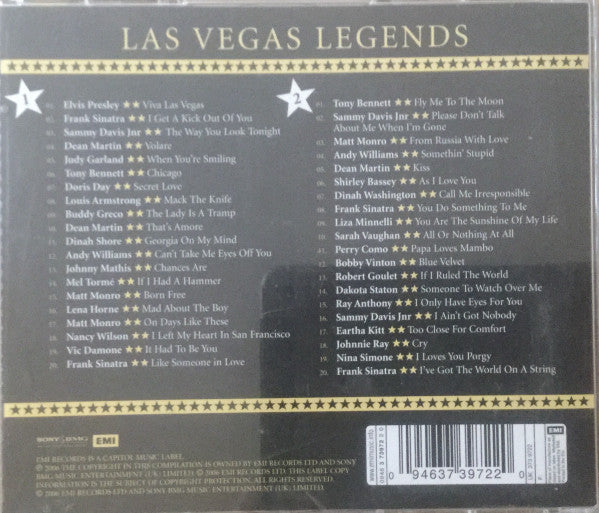 Various : Las Vegas Legends (The Coolest Swing Stars From The 40s, 50s, & 60s) (2xCD, Comp)