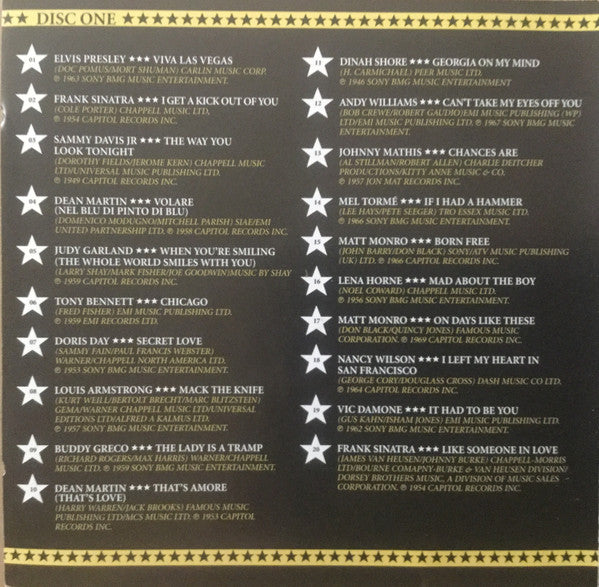 Various : Las Vegas Legends (The Coolest Swing Stars From The 40s, 50s, & 60s) (2xCD, Comp)