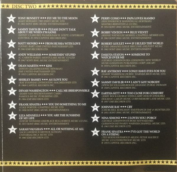 Various : Las Vegas Legends (The Coolest Swing Stars From The 40s, 50s, & 60s) (2xCD, Comp)