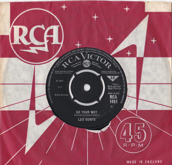 Les Surfs : Go Your Way (7", Single)