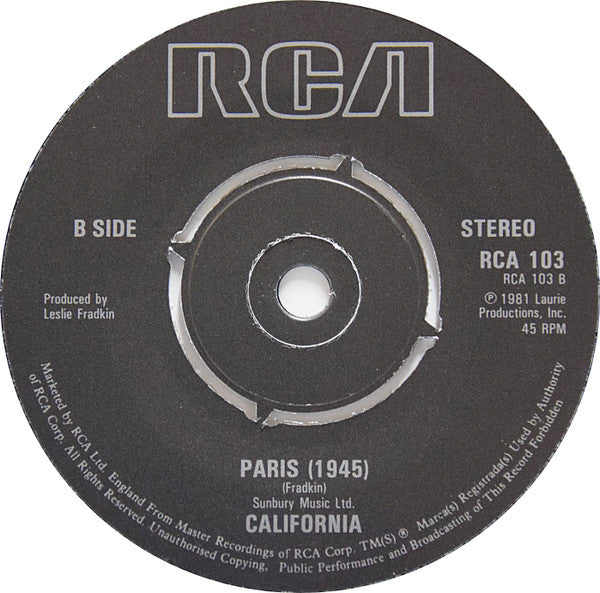 California (13) : Summer Fun Medley (7")