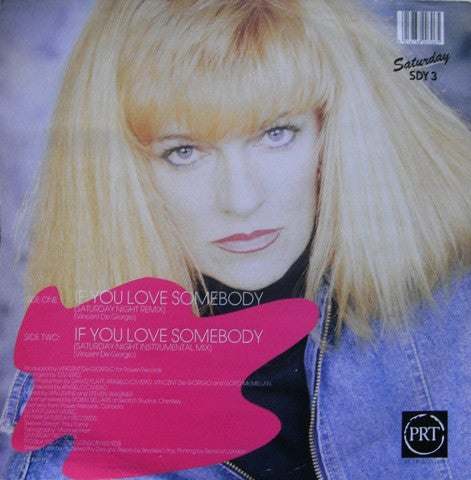 Barbara Doust : If You Love Somebody (Saturday Night Remix) (12")