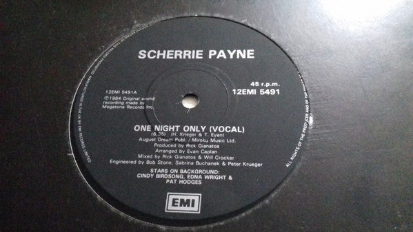 Scherrie Payne : One Night Only (12")