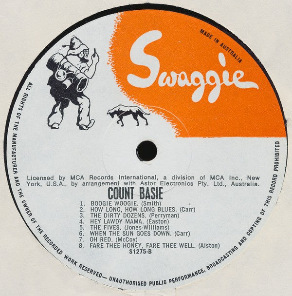 Count Basie : Swinging The Blues 1937-9 (LP, Comp, Mono)