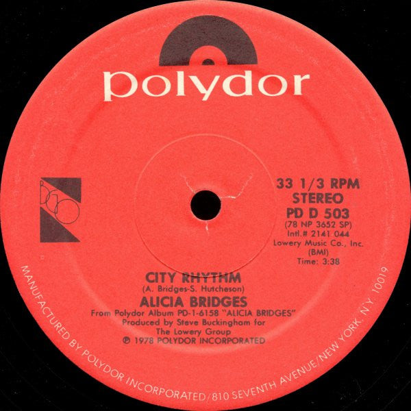 Alicia Bridges : I Love The Nightlife (Disco Round) (12", SP )