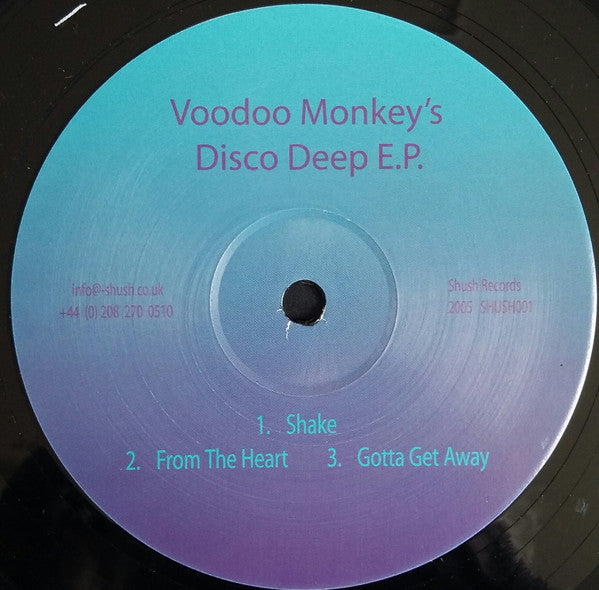 Voodoo Monkey : Voodoo Monkey's Disco Deep EP (12", Single)