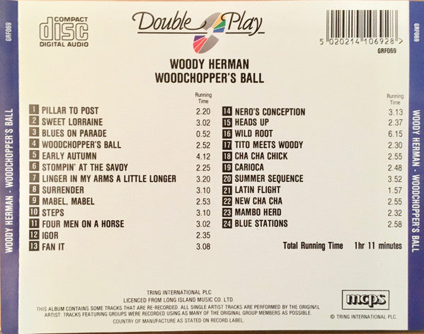 Woody Herman : Woodchopper's Ball (CD, Comp)