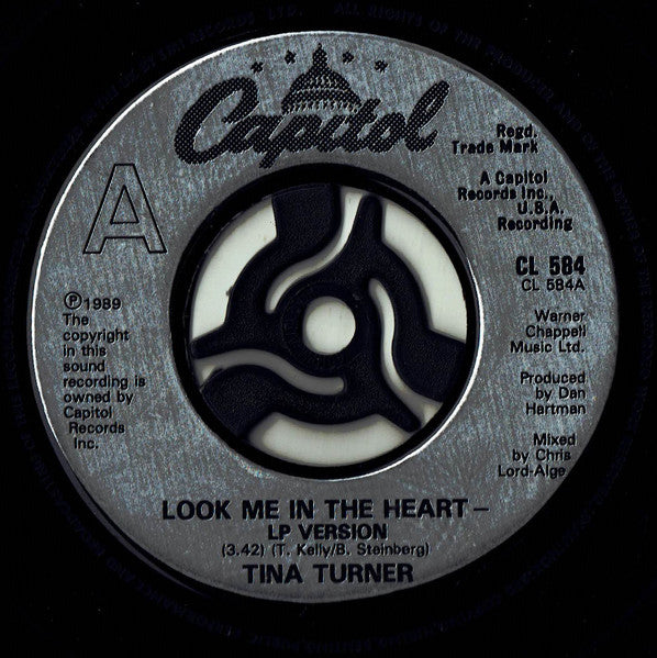 Tina* : Look Me In The Heart (7", Single, Lar)