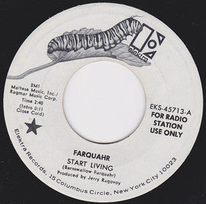 Farquahr : Start Living (7", Single, Promo)