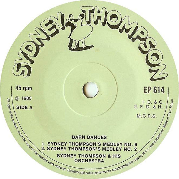 Sydney Thompson And His Orchestra : Old Time Sequence Dancing - Barn Dances / Two Steps (7", EP)