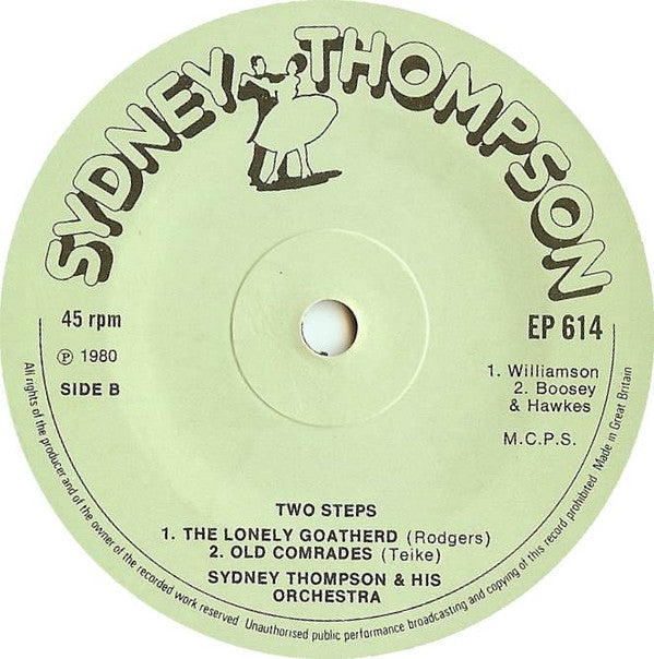 Sydney Thompson And His Orchestra : Old Time Sequence Dancing - Barn Dances / Two Steps (7", EP)