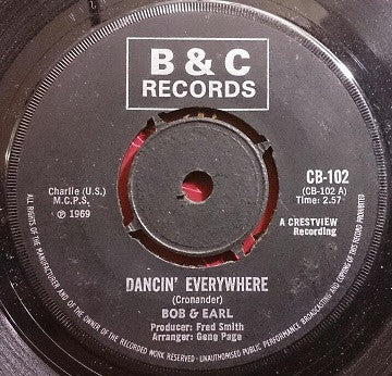 Bob & Earl : Dancin' Everywhere  (7", Single)