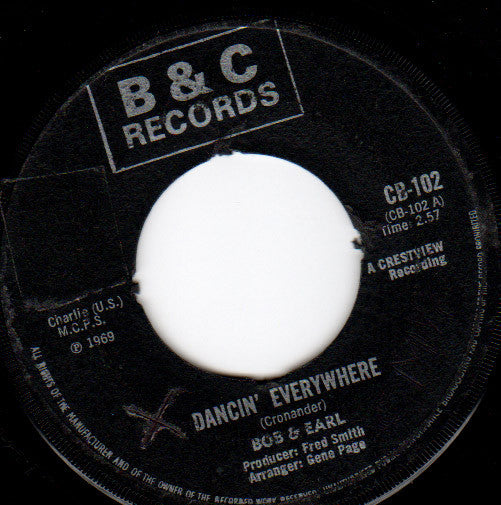 Bob & Earl : Dancin' Everywhere  (7", Single)