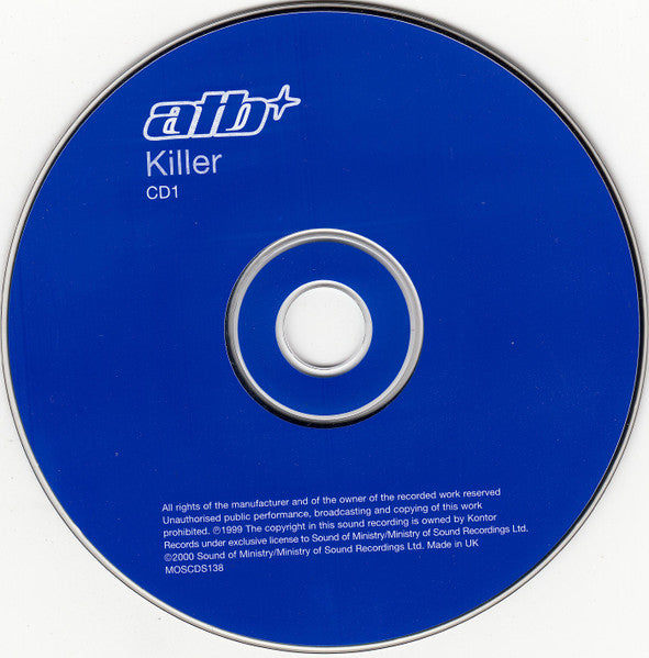 ATB : Killer (CD, Single, CD1)