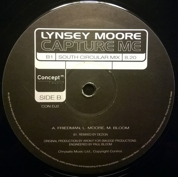 Lynsey Moore : Capture Me (12", Promo)