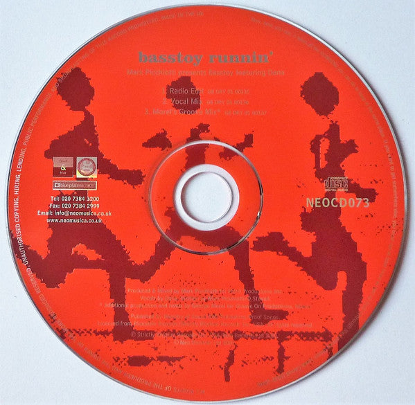 Mark Picchiotti Presents Basstoy Featuring Dana Stovall : Runnin' (CD, Single)